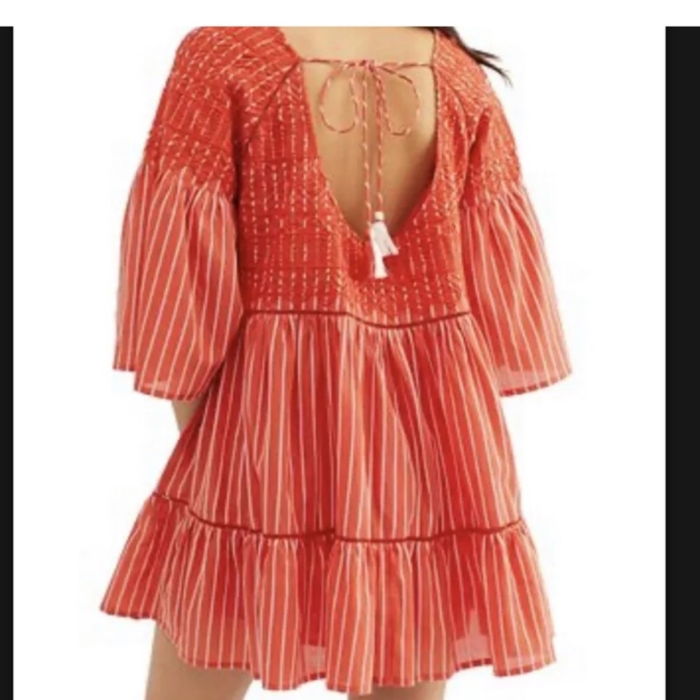 Free People Lola Capri/ Tunic dress-Red-XS - Picture 11 of 11